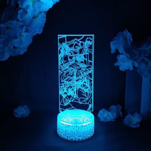 LED Light Manga Anime Avatar Bleach Group Acrylic Night Lamp RGB Flashing Cool Gift 3D Cartoon Child Room Decor