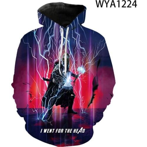 Marvel Movie Thor 3D Printed Spring Fall Sweatshirt Men Women Children Hoodies Long Sleeve Fashion Boy Girl Kids Streetwear Tops