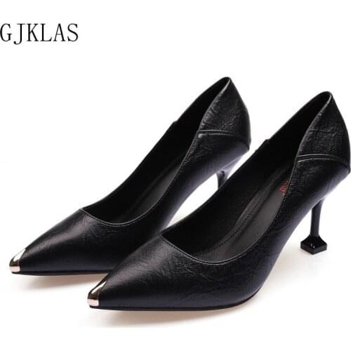 Women Shoes Comfortable Formal Wear Black High Heels 3/5/7cm Professional Mid-heel Flight Attendant Etiquette Work Shoes Heels