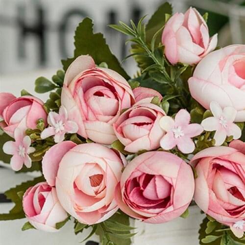 1 Branch Rose Artificial Rose Flower 10 Head Creative Decorative Fake Flower Faux Rose For Wedding Home Decor Wedding Decor