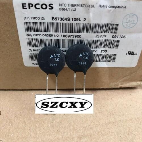5PCS Home furnishings NTC thermistor B57364S109L 2 1 Ohm 1R 16A