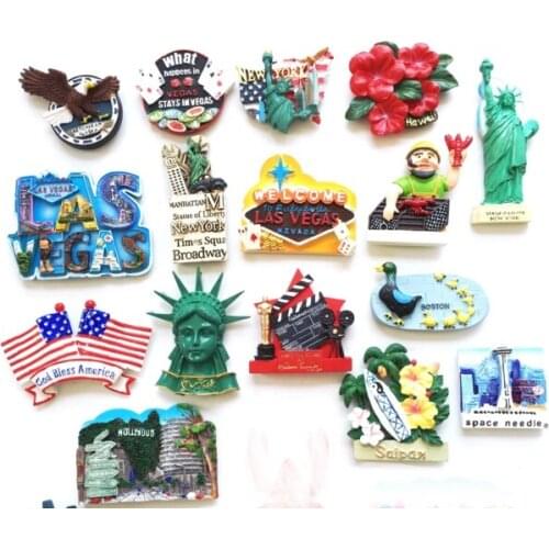 6 pieces / lot)World tourist souvenir refrigerator