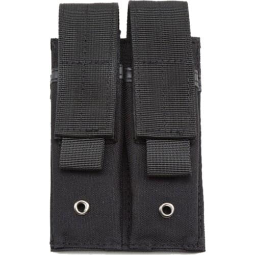9MM Tactical Double Pistol Magazine Pouch Molle Clip Mag Holster Paintball Military Airsoft Rifle Mag Holder Hunting Waist Bag