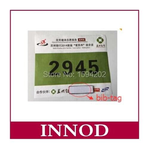 902-928MHz bib tag rfid sticker alien9662 wet inlay +foam with unique identification number timing marathon race