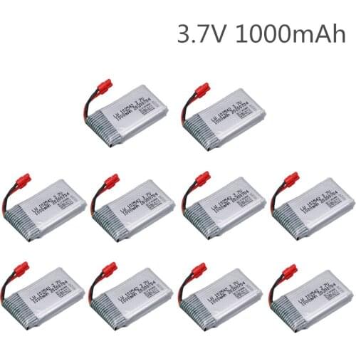 3.7V 1000mAh 25C Battery for SYMA X5HW X5HC X5UC X5UW For RC Drone Quadcopter Spare Bettery Parts 3.7v 102542