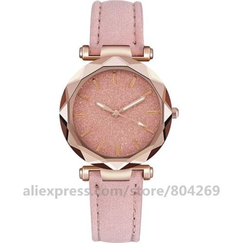 Shiny Casual Women Rose Gold Case No Logo Watch Hot Luxury Ladies Quartz Wrist Watch Female Clock Women Dress Wristwatch relog