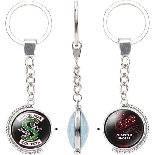 MIQIAO Rivertale Keyring South 2 Sides Keychain Anime Bt Keyholder Porte Clef Girls Boy Friends Gift Fashion Accessories Fans