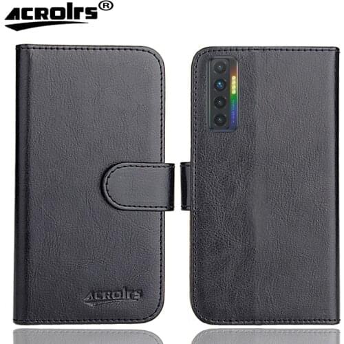 Tecno Camon 17P Case 6.8" 6 Colors Flip Fashion Soft Leather Crazy Horse Exclusive Phone Cover Cases Wallet