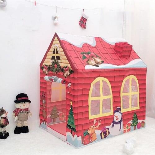 Children Play House Game Tent Toys For Kids Simulation Chimney Lightweight Portable Foldable Playhouse Gifts Tents Toy For Girls