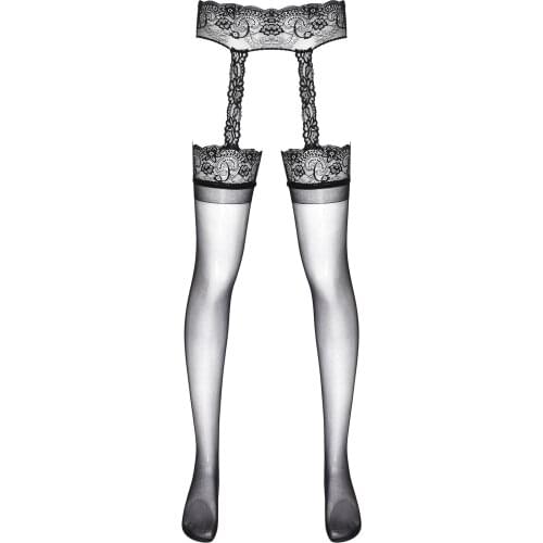 Men Stretchy Transparent Hollow Out Mesh Stockings Tights See Through Open Crotch Hot Pantyhose Erotic Sexy Lingerie Sex Product