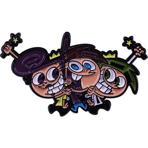 The Fairly Oddparents Pin Kids Cartoon Comedy TV Show Jewelry