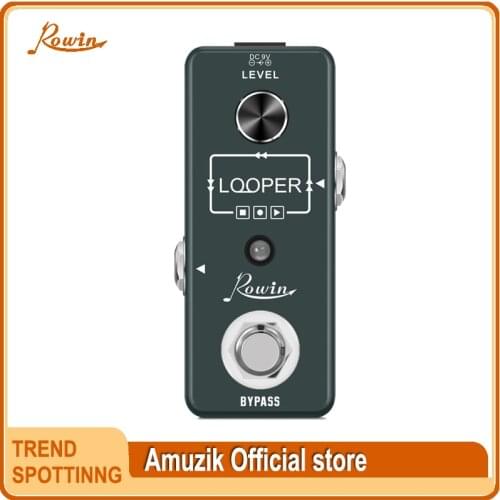 Rowin LEF-332 Guitar Looper Pedal Digital Looper Effect Pedals For Electric Guitar Bass 10 Min Recording Time