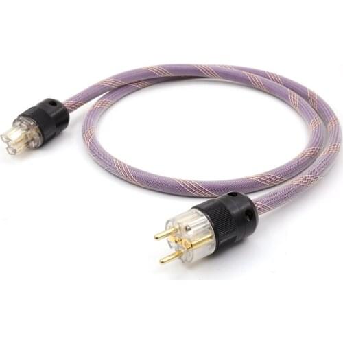 Free shipping ac-313 Schuko Power Cord Cable With gold plate EU Schuko Power Plug