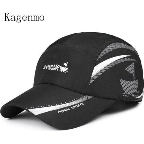 Kagenmo Spring quick dry unisex hat thin cotton breathable mesh cap fashion male female baseball caps thin sun hat visor summer