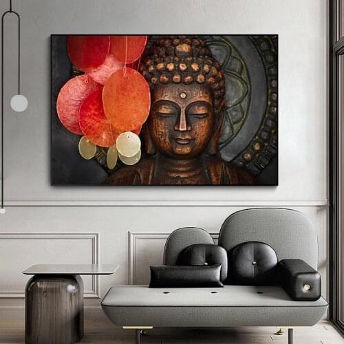 Wall Canvas Paintings Buddha Posters and Prints Wall Pictures For Living Room Modern Decorative Art Prints No Frame