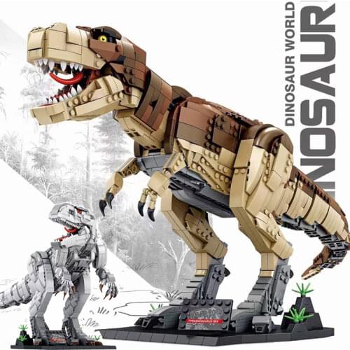 Dinosaur Blocks Jurassic Park Indominus Rex Dinosaur World Voltron Building Blocks Dino Dragon Toy Boy Toys Kids Gifts Blocks
