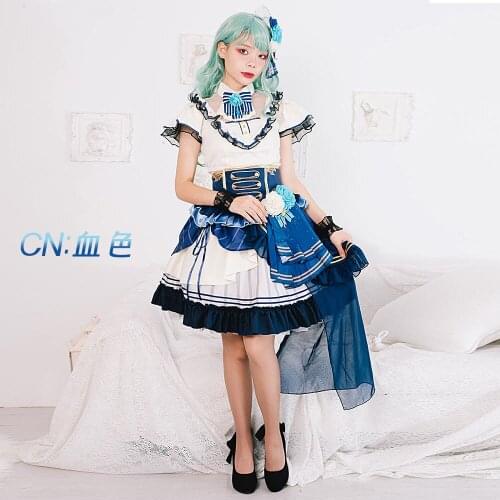 Cosplay Costume Anime Bang Dream! Hikawa Sayo Noble・Rose Dresses Christmas Halloween Free shipping CG559