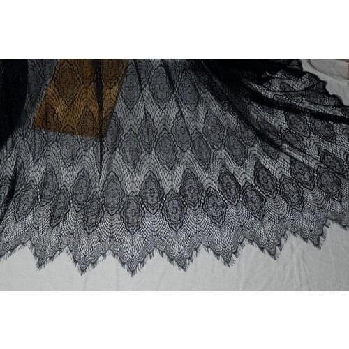 150cm wide lace fabric eyelash nigerian lace fabric 2019 high quality lace wedding dress craft lace applique