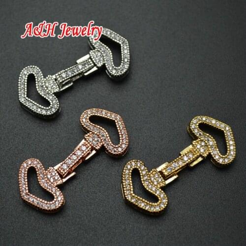 Chinese Ruyi Shape Necklaces & Bracelets Clasp Fashion Luxury Jewelry Making Materials DIY Findings 5pc/lot