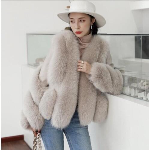 Milyfuer Silver Fox Fur Coats