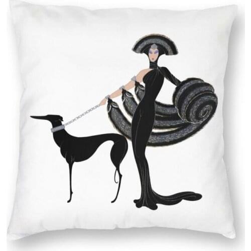 Fashion Fashion Greyhound Sighthound Dog Art Throw Pillow Case Home Decorative Whippet Cushion Cover 40x40 Pillowcover For Sofa