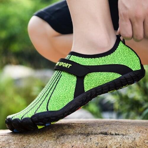 Green Swimming Shoes Summer Water Sports Shoes High Quality Mens Sneakers Barefoot Sandals Upstream Shoe Outdoor Beach Slippers