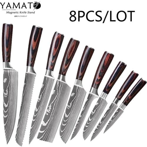 8 PCS/Lot Stainless Steel Knife Set Kitchen Tools
