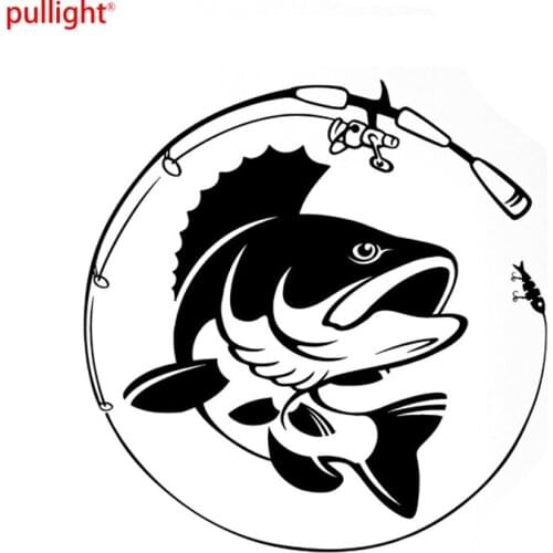 Fishing Rod Hobby Fish Vinyl Car Sticker Motorcycle Car Sticker Car-styling