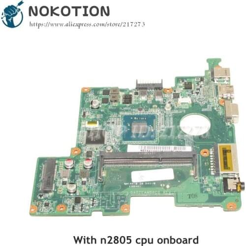 NOKOTION For Gateway LT41P L41P06U Laptop Motherboard SR1LY N2805 CPU NBY4311001 NB.Y4311.001 DA0ZEAMB6C0