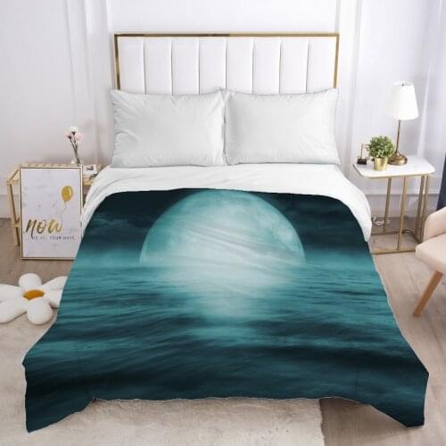 Galaxy Duvet cover Quilt/Blanket/Comfortable Case Double King Bedding 240*220 240x260 Black for Home dense fog