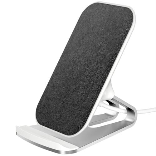 Portable Mini 15 W Wireless Charger Metal Bracket Can Be Charged Vertically and Horizontally Safe Wireless Charger LX0B