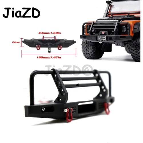 1pcs/set Adjustable Metal Front Bumper for 1/10 RC Crawler Traxxas TRX4 Defender Axial SCX10 SCX10 II 90046 90047 Y09