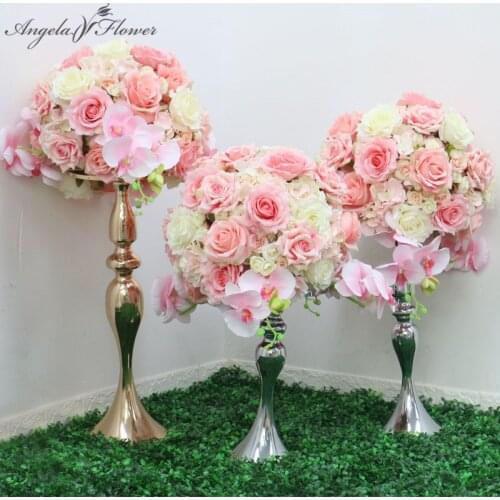30/40/50 pink orchid rose peony artificial flower ball table centerpiece decor wedding backdrop party baby shower flower bouquet