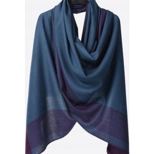 New 100 Wool Scarf Women High Quality Pure Wool Scarfs Dark Blue Shawls Winter Lady Gift Free Shipping