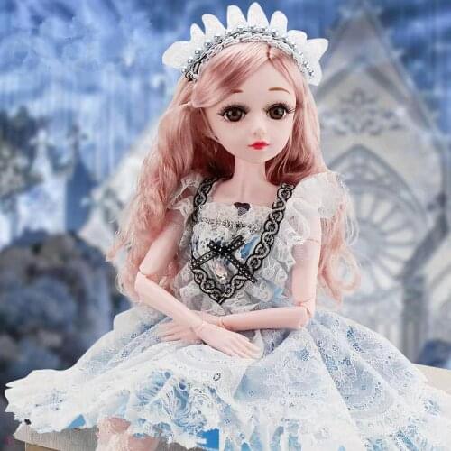 BJD Doll 1/3 Brown Eyes With BJD Clothes shoes 60cm Doll Girl Gift Handmade Toys Silicone Reborn Doll Fashion Toy For Children