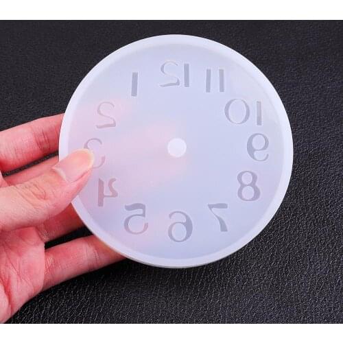 Silicone Mold Clock For Jewelry 10/15cm Small And Big Size Clock Resin Silicone Mould Handmade Tool DIY Epoxy Resin Molds