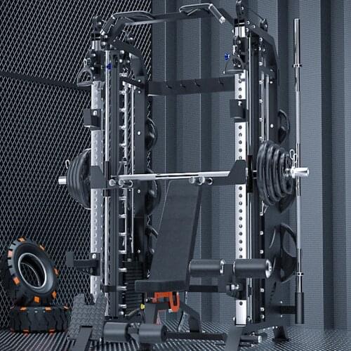 Bench presssquat rack weightlifting bench press comprehensive squat machine professional home fighting madman all-round exercise