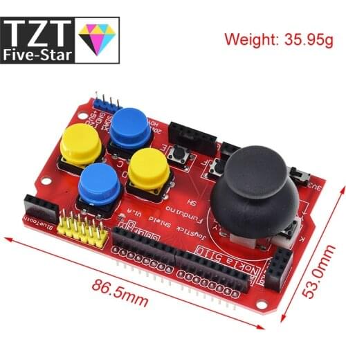 TZT Joystick Shield for Arduino Expansion Board Analog Keyboard and Mouse Function