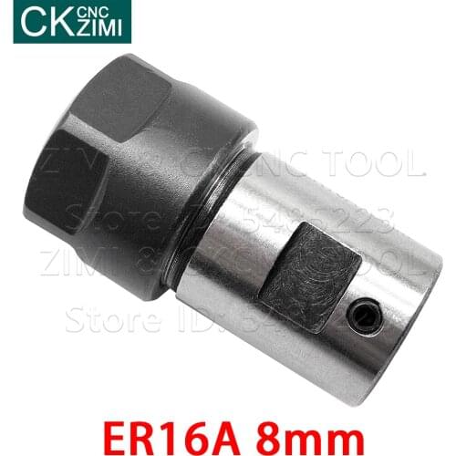 1PCS ER 16 ER16A-8mm Collet Chuck Motor Shaft Extension Rod Spindle Collet Lathe Tools Holder chuck motor shaft tools holder