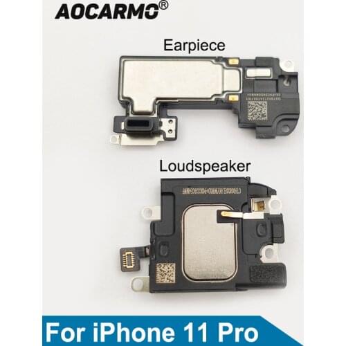 Aocarmo For iPhone 11 Pro Top Earpiece Ear Speaker Bottom Loudspeaker Buzzer Ringer Replacement Part