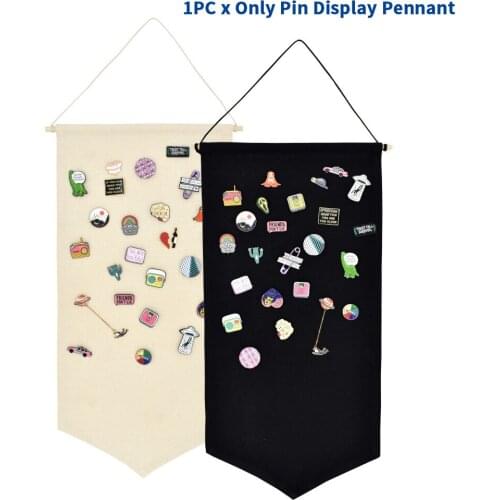 Women Men Fashion Home Decor Polyester Bedroom Blank Banner Pin Display Pennant Brooch Collection Wall Hanging Nordic Style