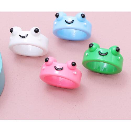 ZOSHI Vintage Frog Ring for Women Artistic Design Retro Resizable Unisex Statement Rings Antique Silver Color Finger Rings