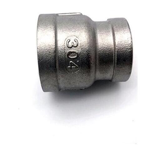1/8'' - 2'' BSP Female Thread 304 Stainless Steel Reducing Coupling Straight DN6 - DN50 Water Pipe Fitting SS304 Joint Connector