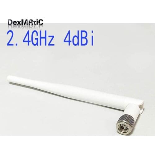 1PC Wifi Antenna 2.4Ghz 4dbi Omni Aerial RP-SMA Male connector White 14cm NEW Wholesale wireless signal booster
