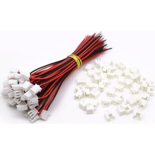 10 Sets Jst Xh 2.5-2 Pin Battery Connector Plug Female & Male With 120mm Wire
