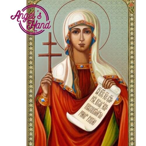 5D Diy Diamond Painting Religion Icon of Saint Nicolaus Diamond Mosaic Handicraft Rhinestones Embroidery Cross Stitch virgin