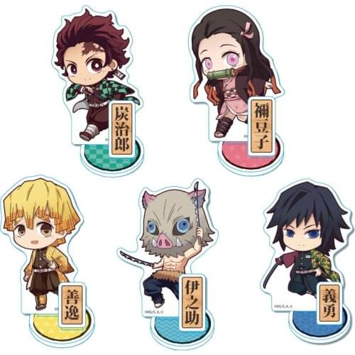 Anime Demon Slayer Kimetsu no Yaiba Kamado Tanjirou Nezuko Kanawo Zenitsu Inosuke Giyuu Acrylic Stand Figure Model Toys