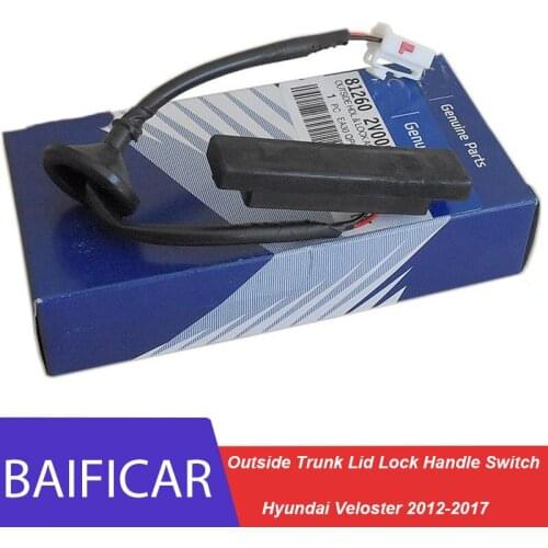 Baificar Brand New Genuine Outside Trunk Lid Lock Handle Switch 81260-2V000 81260-2V010 For Hyundai Veloster 2012-2017