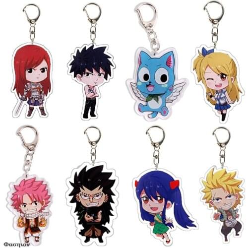 Anime [Fairy Tail] Keychain Pandent Keyring Cosplay Collectable Key Chain Trend