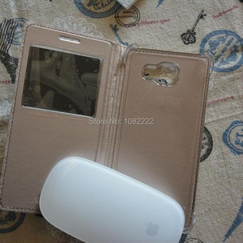 10pcs/lot New PU Leather S View Flip Cover case with window For Samsung Galaxy A3 A320 2017 / A5 A520 2017/A7 A720 2017